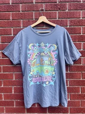 Scooby-Doo Mystery Machine Graphic Tee Large Retro Cartoon T-Shirt